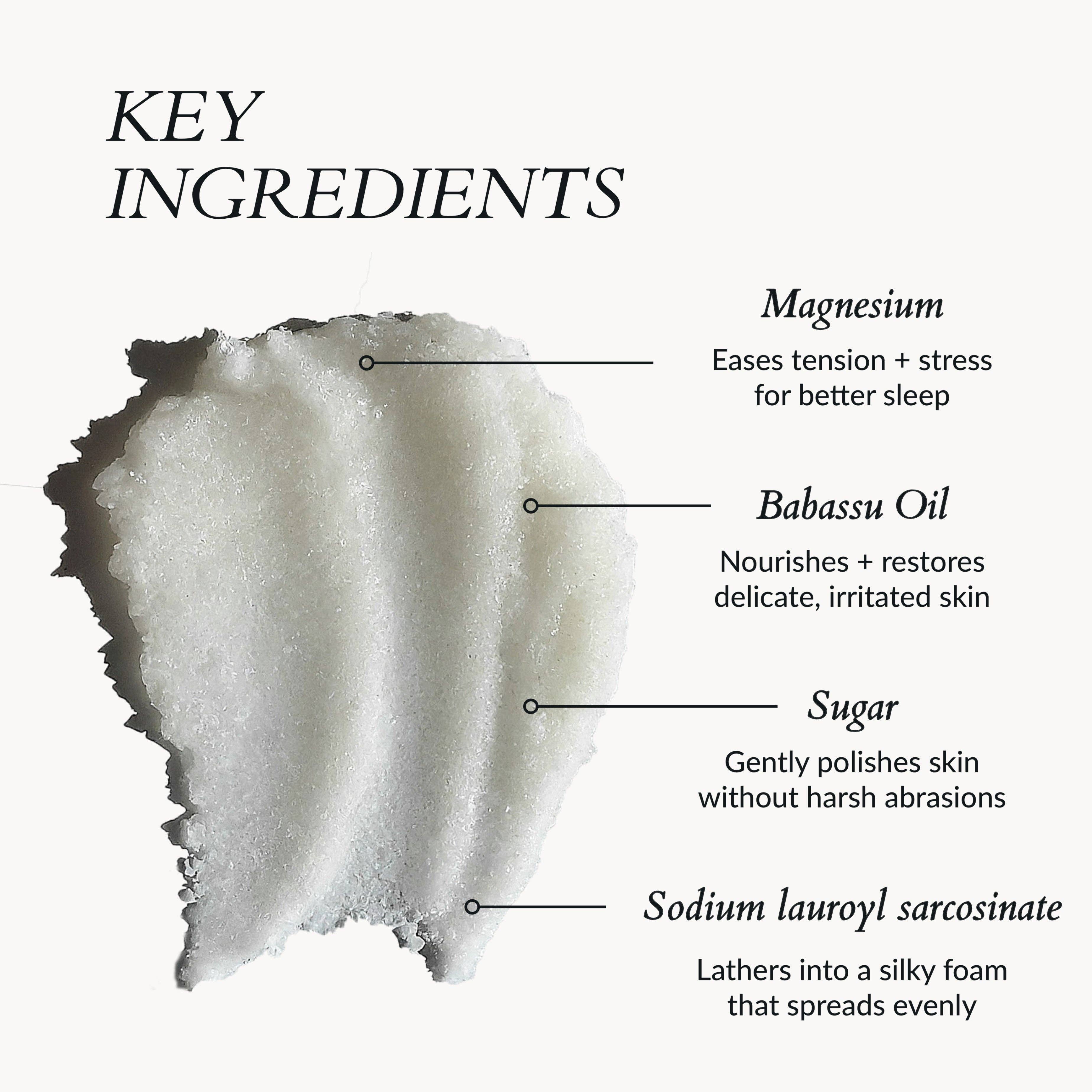 Jazeena - Wholesale Body Scrub/Exfoliant - Magnesium Body Scrub | Supports Sleep, Zechstein-Rich 6.7oz3