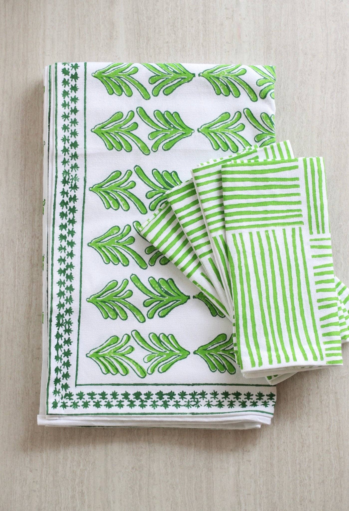 Mended - Wholesale Tablecloth - Table Throw - Palmetto, Evergreen & Vine3