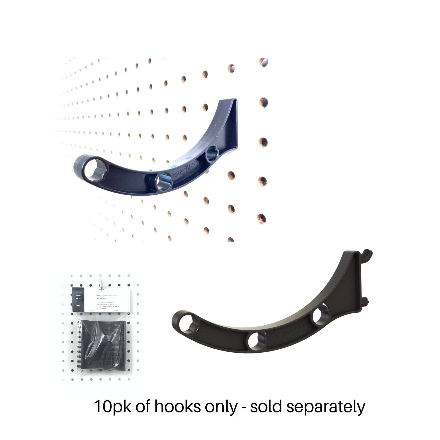 FLI Products - Wholesale Wall Hook - Peggy Pegboard  Organizer Storage Accessory Hook and Dowel for Tape, Ribbon, Wire Spools, Ribbon, Crafts, Hobby, Wine Rack 12" kit2