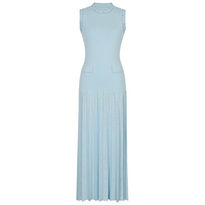 Molly Pearl Ronde Hals Gebreide Midi Jurk voor wholesale door ALLARA