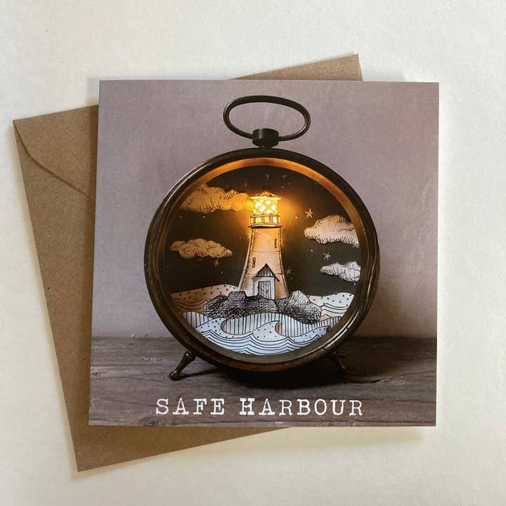 Greetings card ‘safe harbour’ for wholesale by Quirk&Whimsy