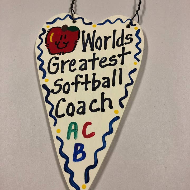 Softball-Trainer 3053 Lehrer schenkt weltbesten Softball-Trainer für den Großhandel von Nannie and B's Crafts