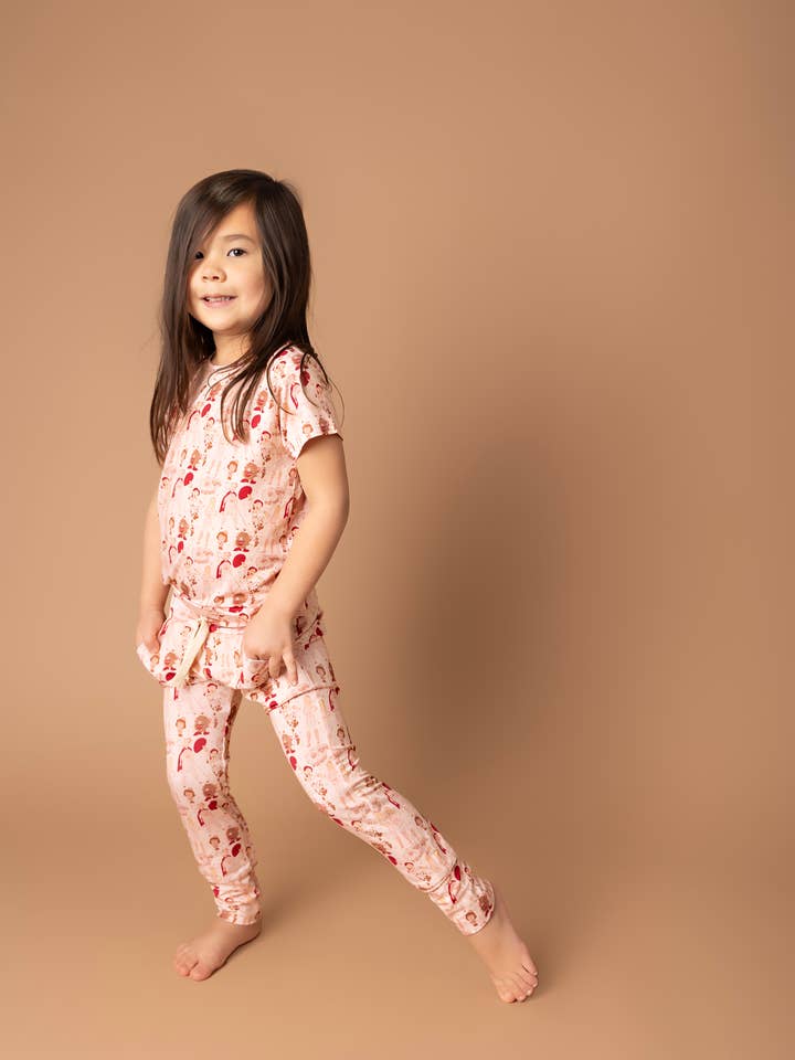 Ellie Sue - Wholesale Lounge Set - Kids - Girl Power Lounge Set with Joggers