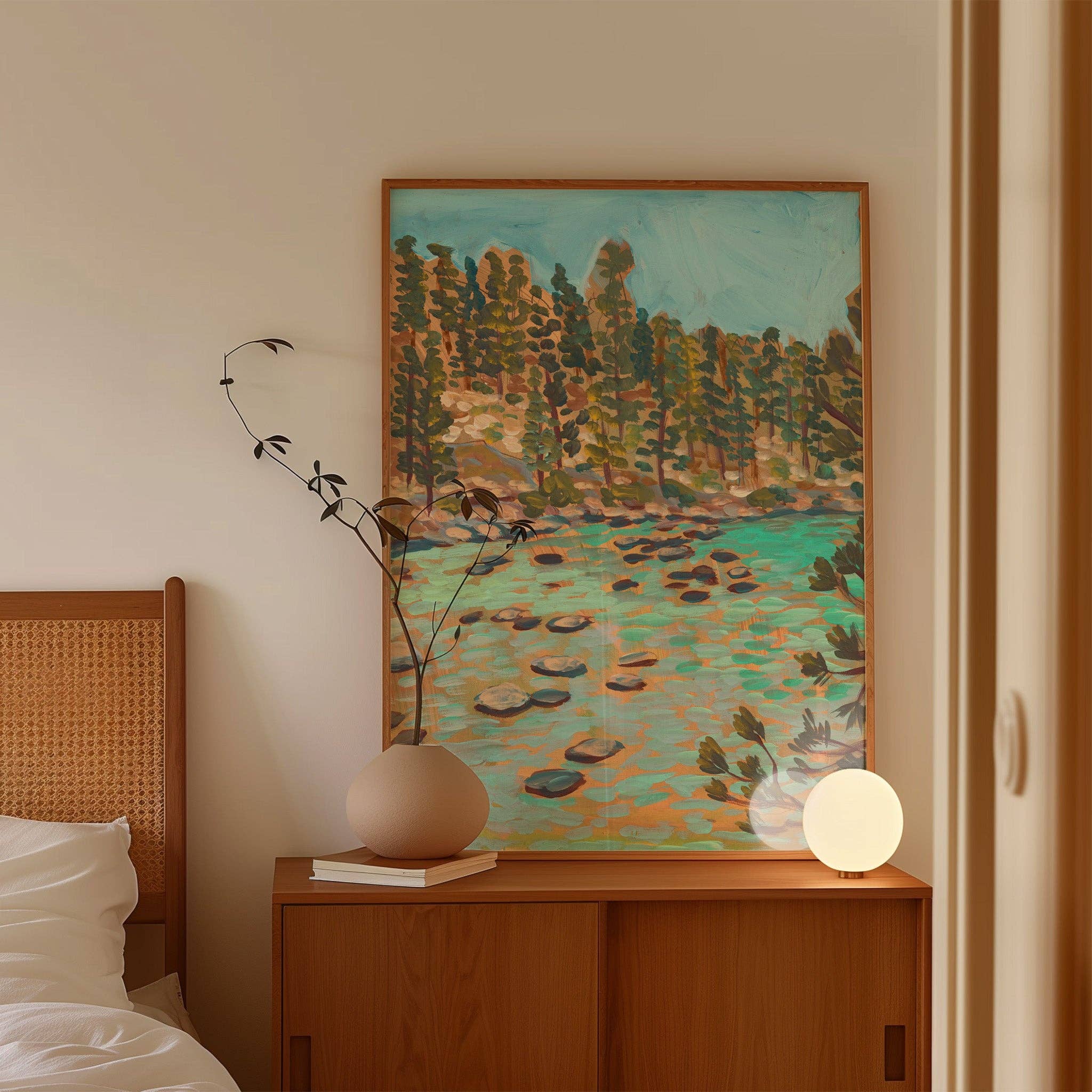 El Baker Art - Wholesale Art Print - Turquoise Waters of Lake Tahoe California Art Print4