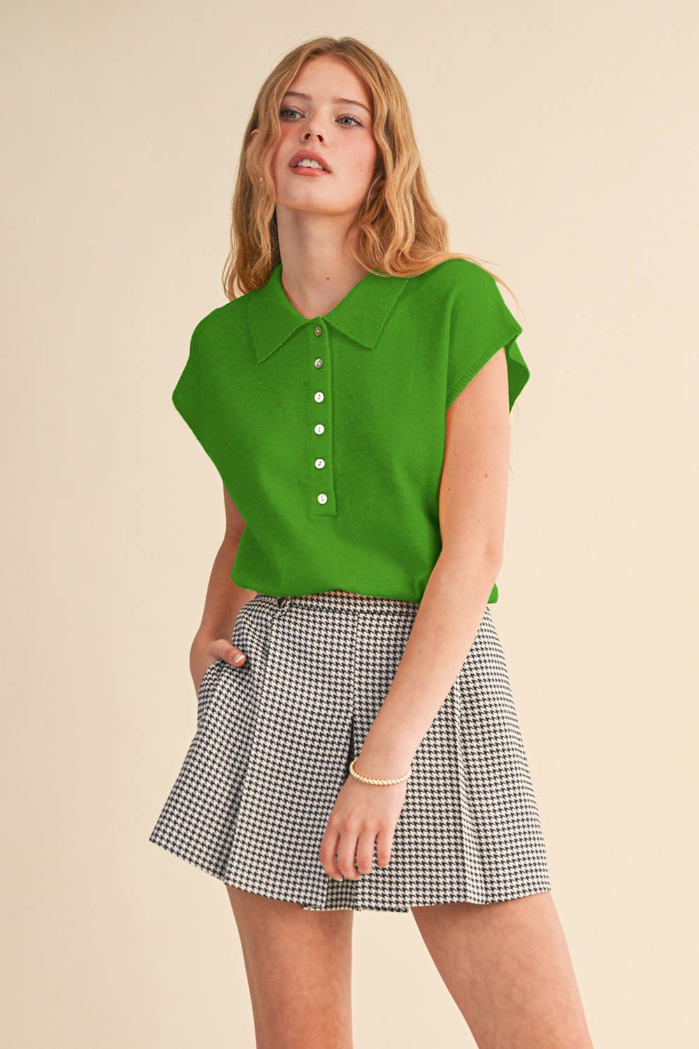 &MERCI – wholesale Tröjväst – Dam – ÄRMLÖS TRÖJA MED KRAGE MSW1123133