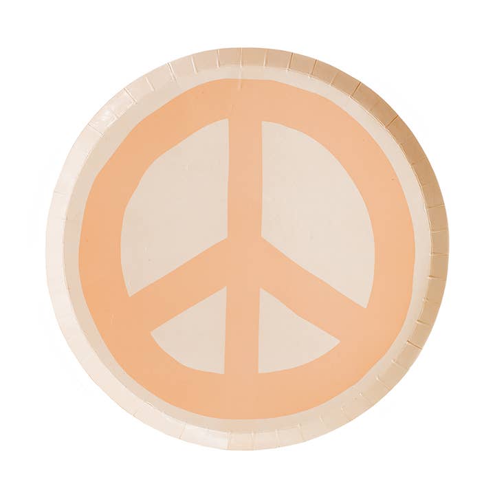 Peace & Love Peace Dessert Plates - 8 Pk. for wholesale by Jollity & Co. + Daydream Society