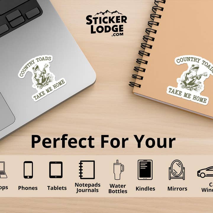 Sticker Lodge - Wholesale Sticker - Country Toads Take Me Home Vinyl Sticker2