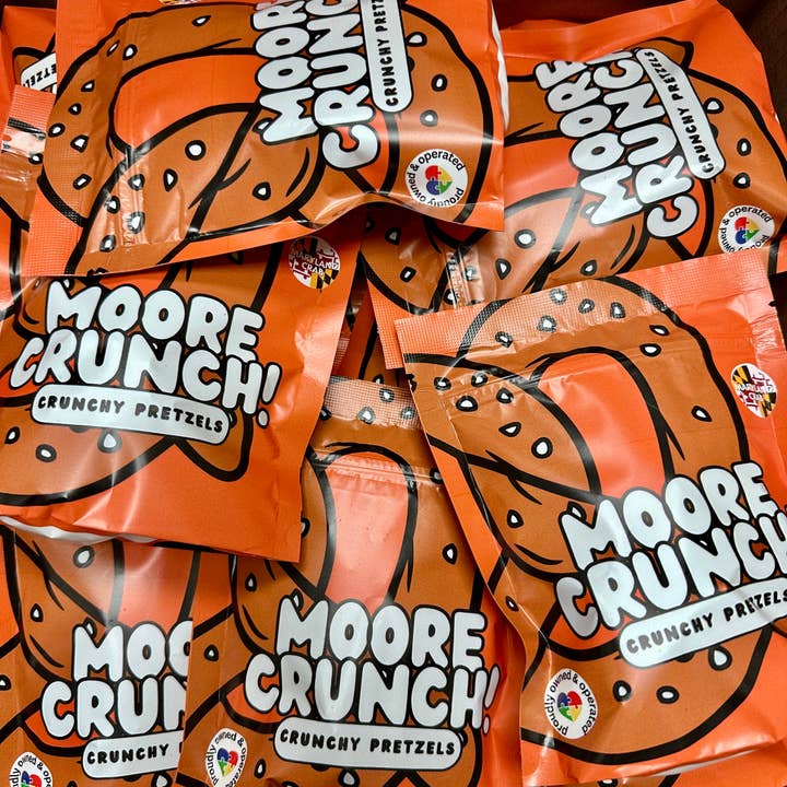 Moore Crunch - Wholesale Pretzels - Snack Size Bags (Case of 50)
