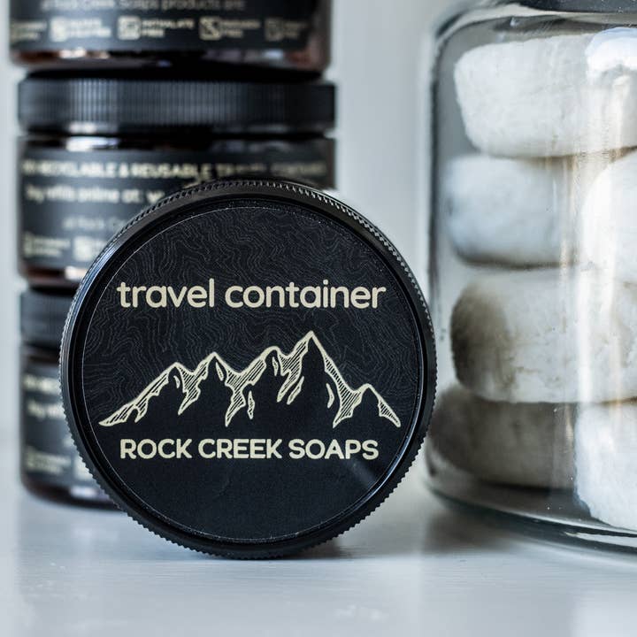 Rock Creek Soaps - Wholesale Travel Container - Travel / Refill Container8