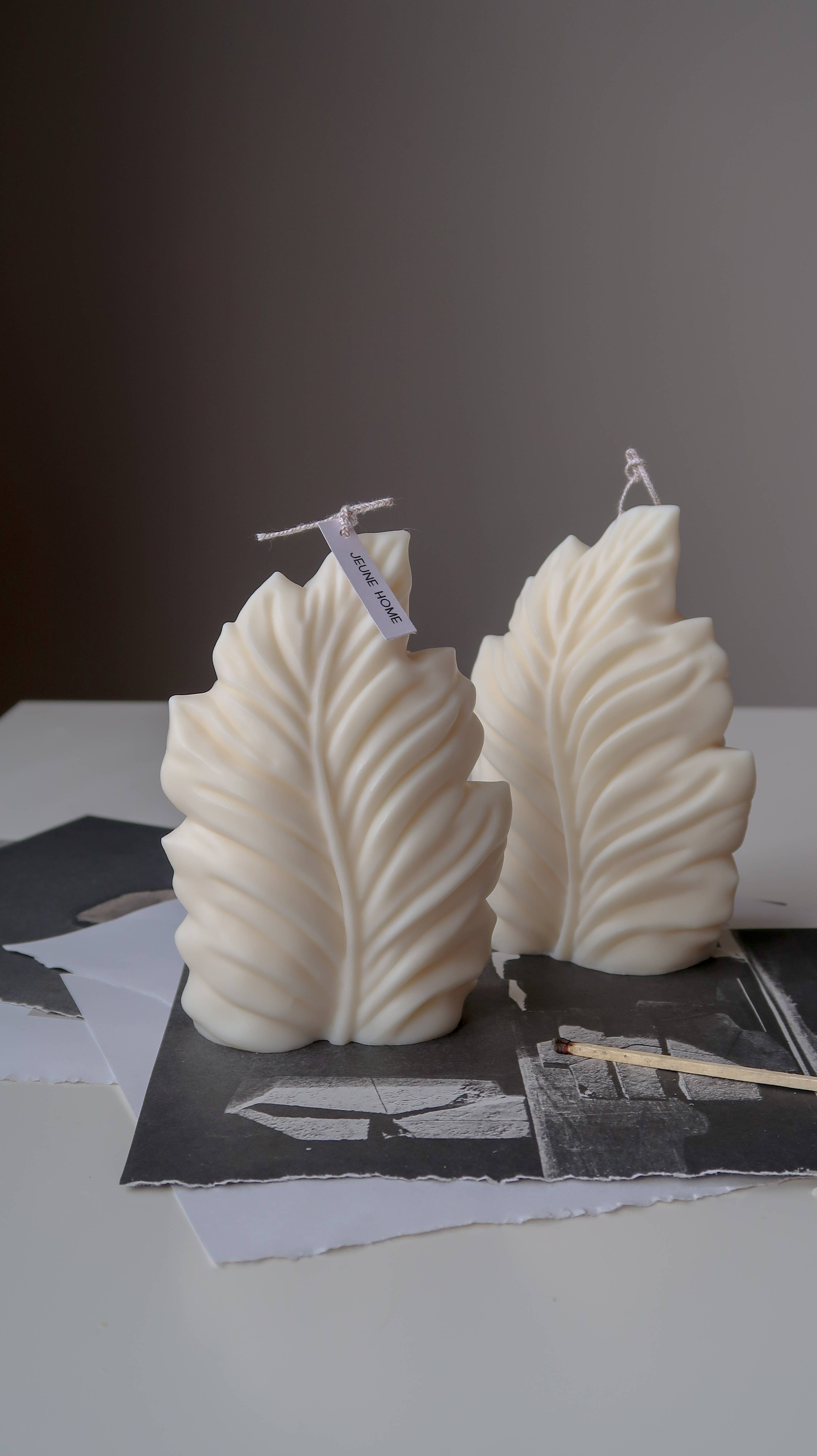 Jeune Home - Vente Bougies originales - Bougie en feuille de palmier | Décoration d'intérieur Boho | bougie en feuille8