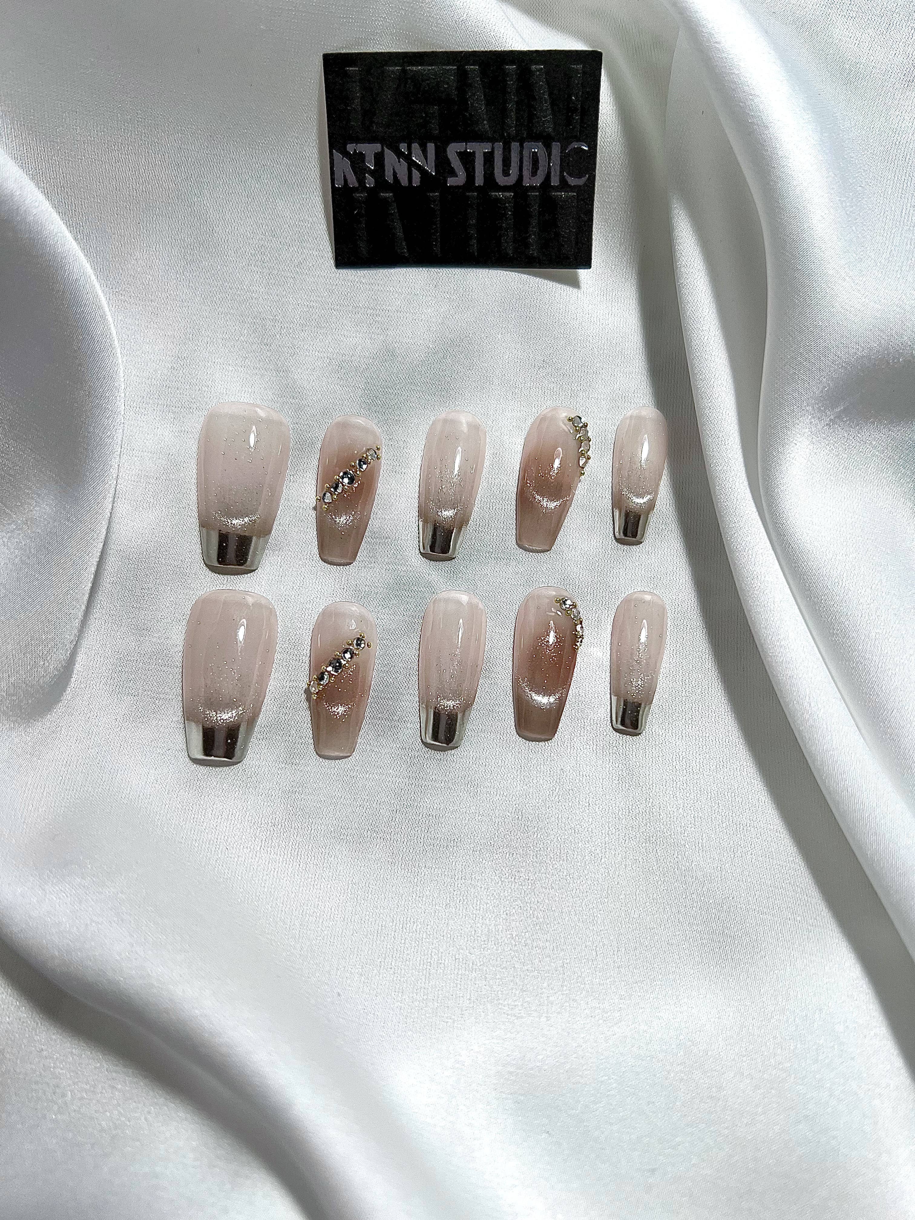 KTNN Studio Inc. – wholesale Press-on/fake nails – Deluxe 100% Hand Made press on nails -  # Mars1