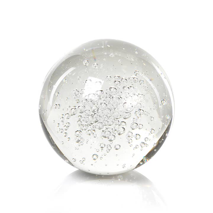 Zodax - Wholesale Decorative Tabletop Object - Crystal Fill Ball with Bubbles
