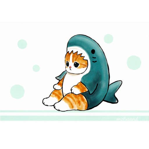 K-Wonderland - Wholesale Stuffed/Plush Toy - Kids & Baby - Mofusand Shark Costume with mini fishing mascot Plushes12