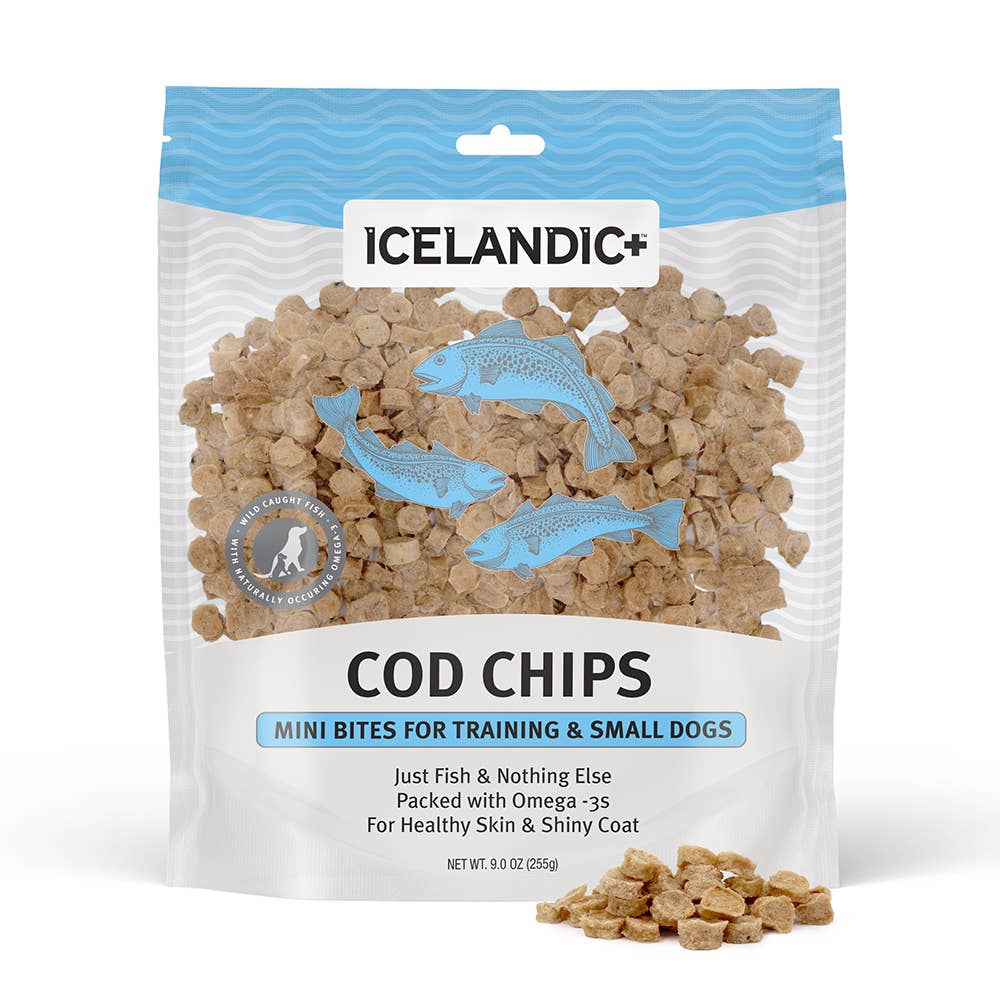 Icelandic+ - Vente Friandises – chien - Présentoir en carton pour friandises de poisson et chips11