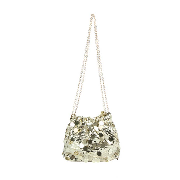 Handbag Factory Corp - Wholesale Crossbody Bag - Women's - Disco Sparkle Sequin Chain Bag2