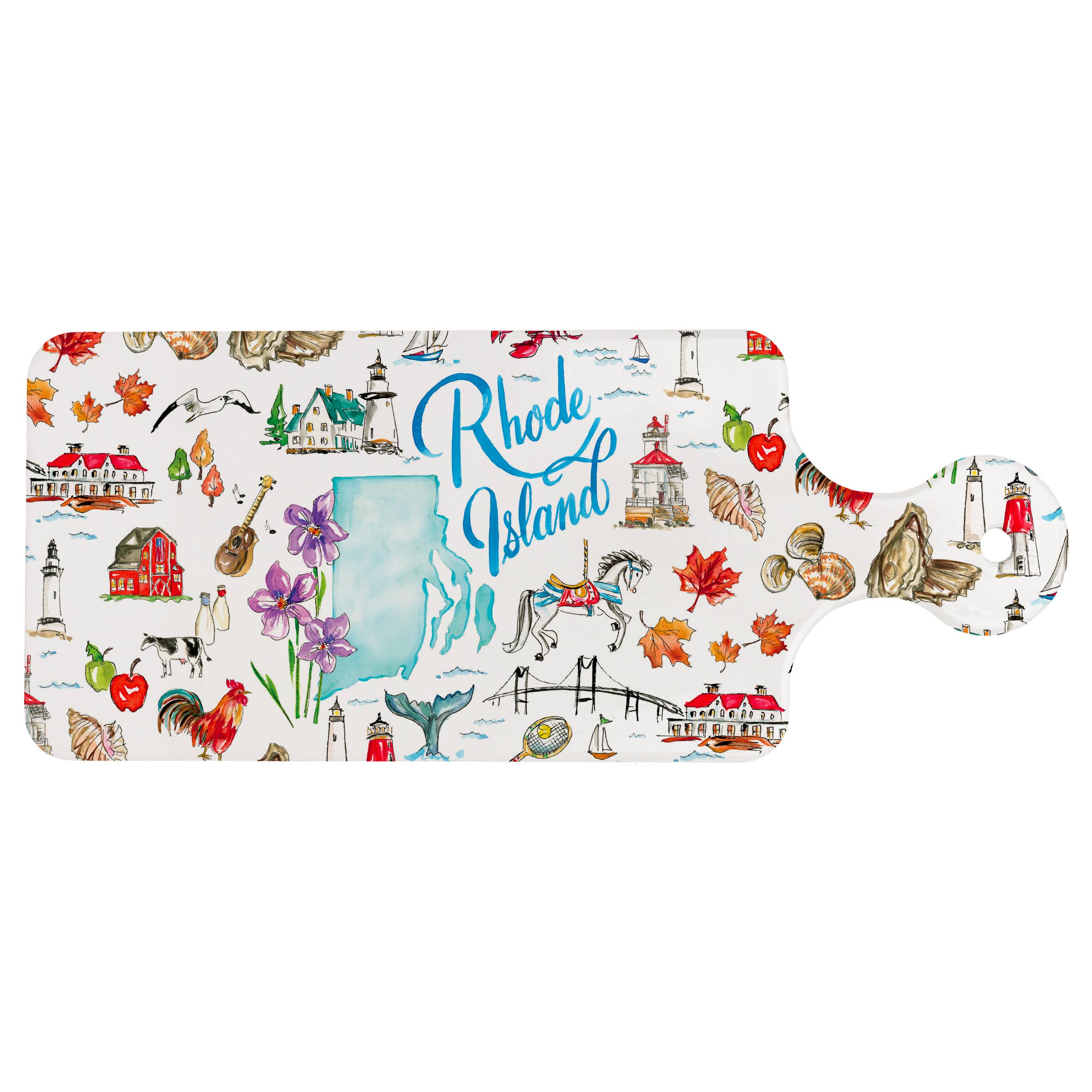 Boston International – wholesale Ostbräda – Rhode Island RI Rosanne Beck State Collection CUTErie Board0