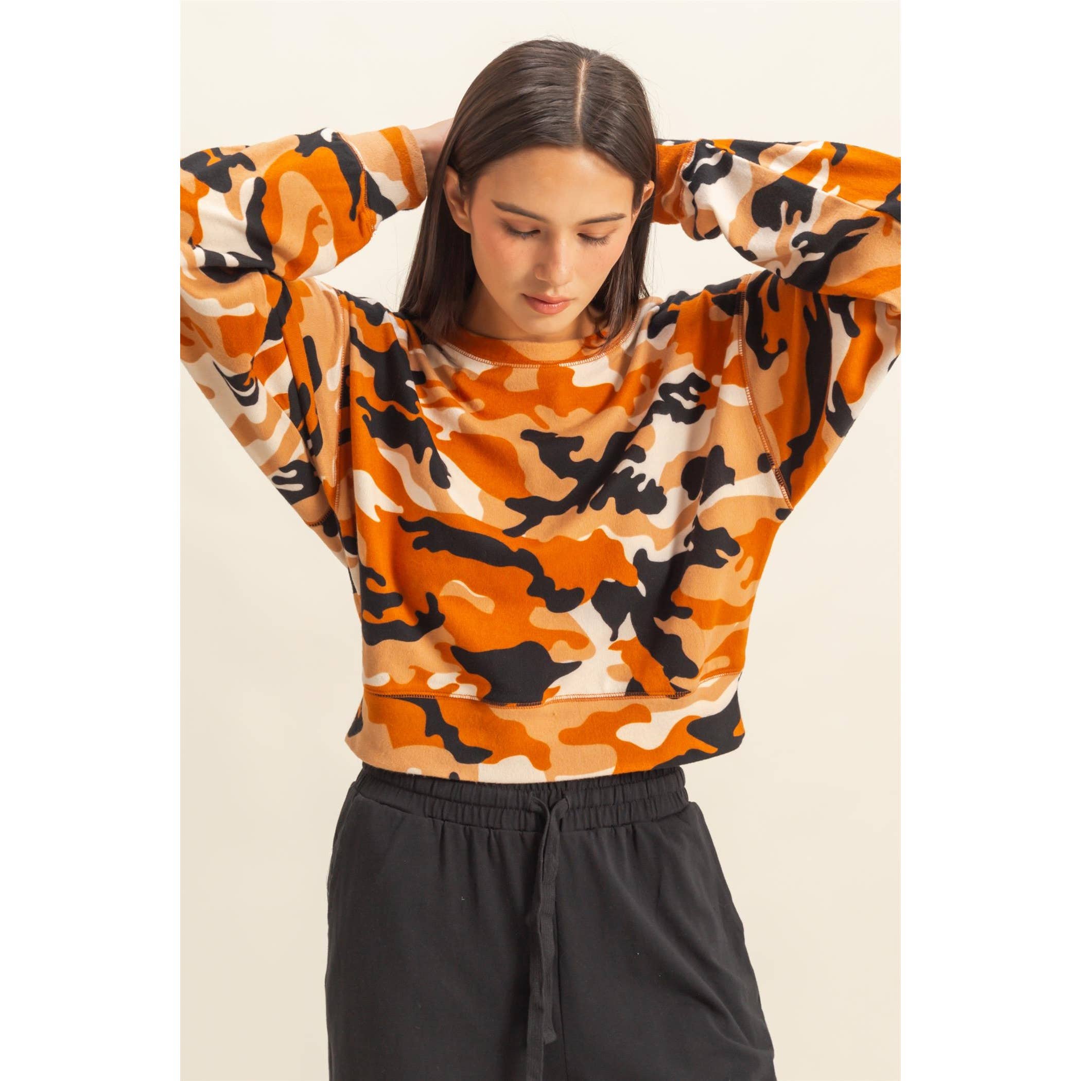 HYFVE - Vendita all'ingrosso Felpa - Donna - Felpa con stampa mimetica19