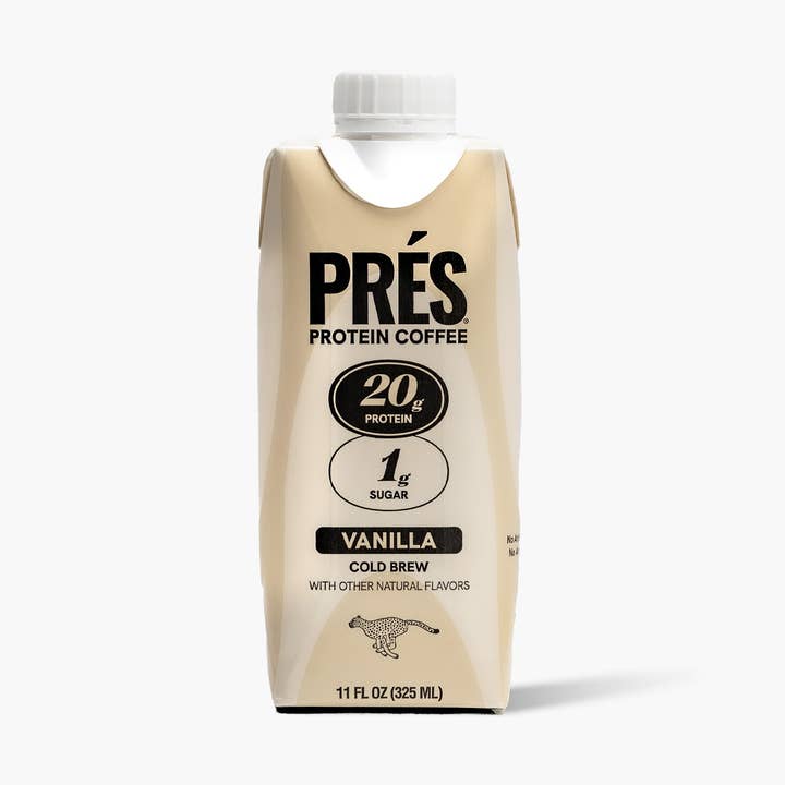 PRÉS RTD Cold Brew Protein Coffee - Vanilla 12ct 11oz for wholesale by PRÉS Protein Coffee