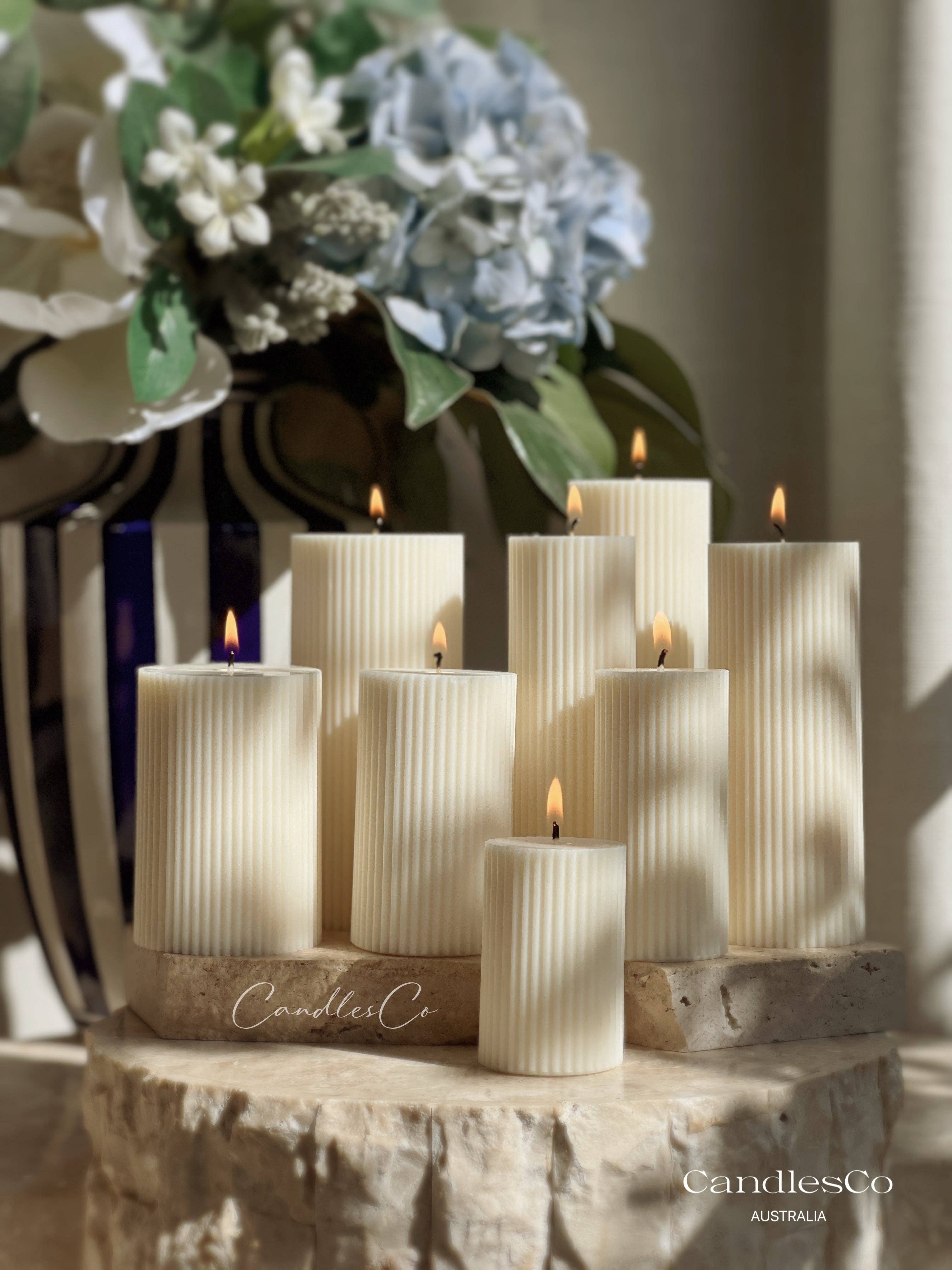 CandlesCo Australia - Wholesale Pillar candle - Classic Hand-Poured Soy Wax Pillar Candle 10