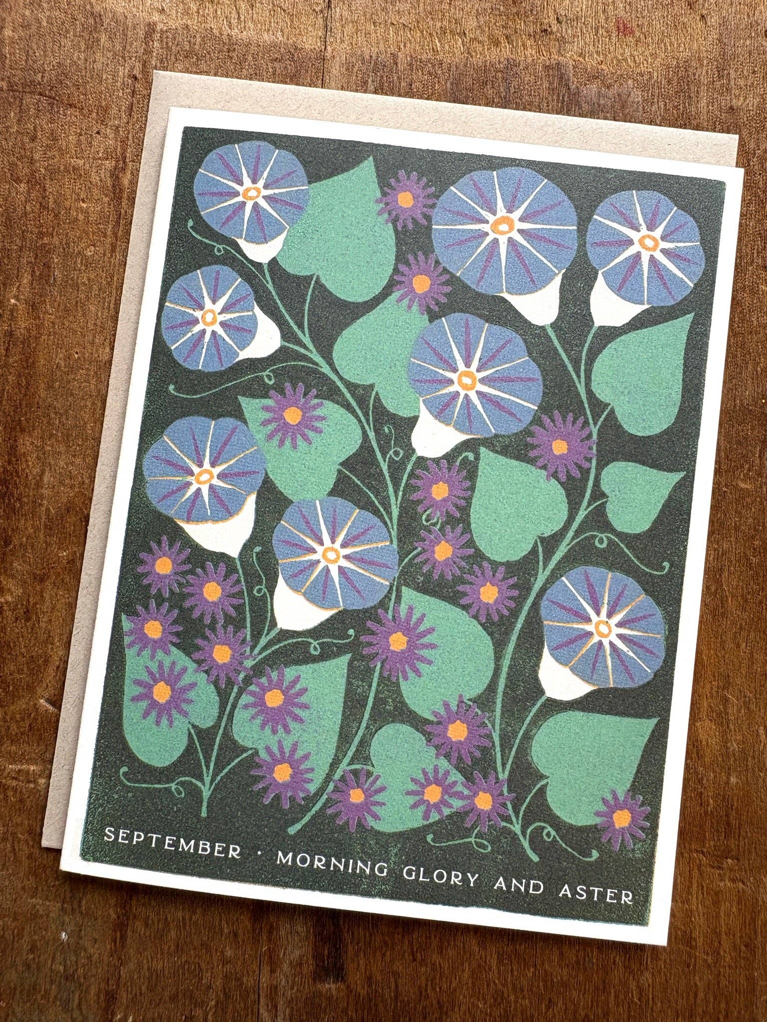 Katharine Watson – Engroshandel Fødselsdagskort – Fødselsmånedens blomster: September lykønskningskort2