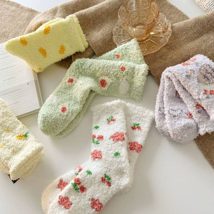 Chaussettes douces et moelleuses à fruits (JOVA) pour la vente par LoveLina