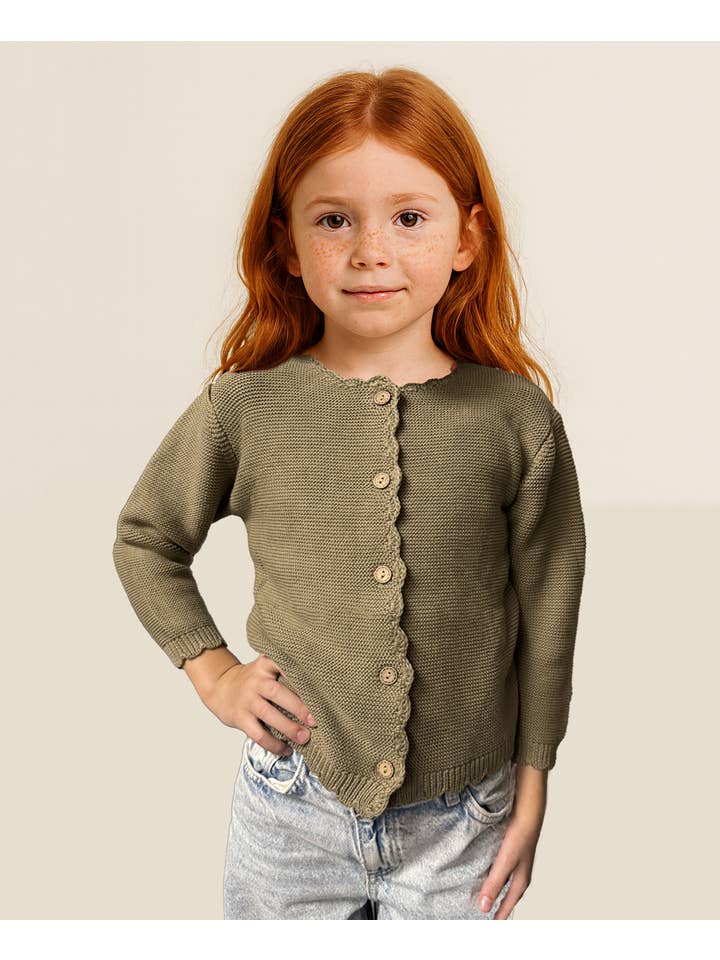 OLIVE & CRADLE – cardigan - Bebé por atacado – Cardigan de Algodão Tricotado para Bebé Crianças | Sophia Cardigan8
