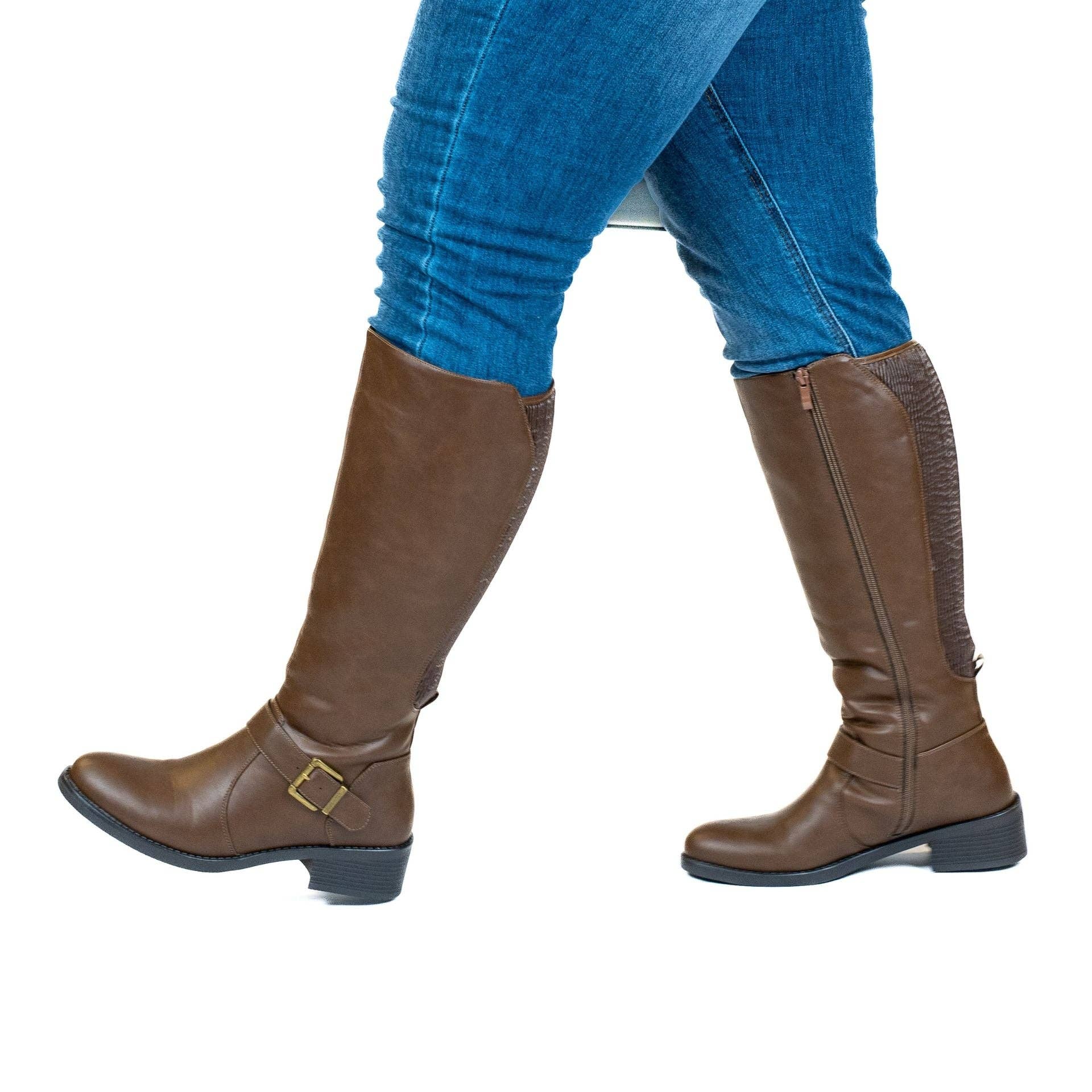 Gabylou - Wholesale Boots - Women's - XL boots for wide calves - Kiwi model10