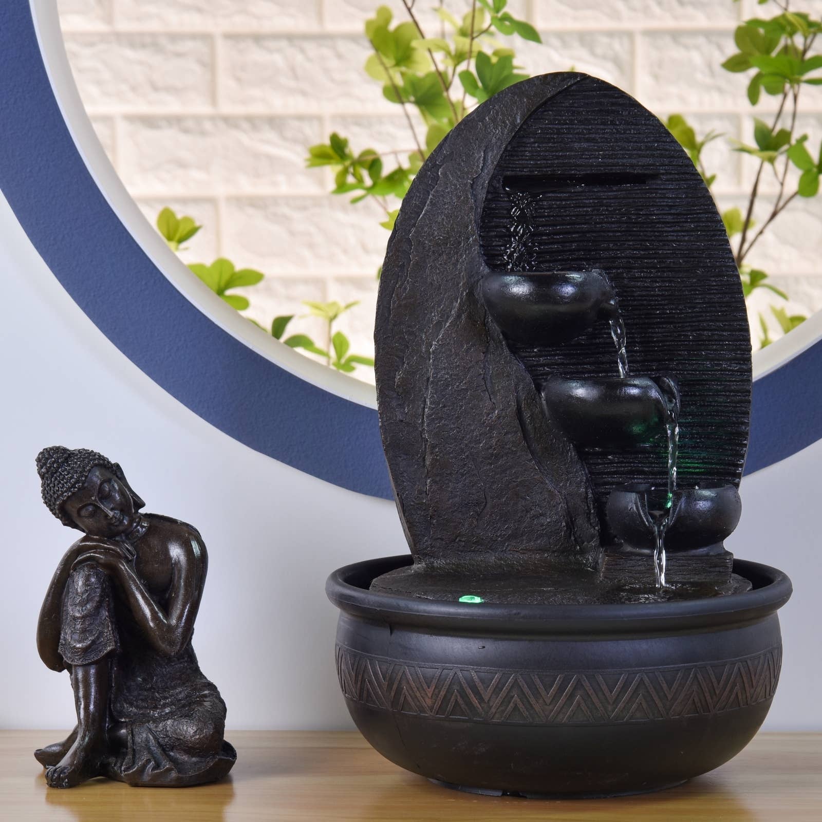 Zen'Arôme - Wholesale Decorative Tabletop Object - Zen Buddha Grace Fountain with Removable Buddha Statue8
