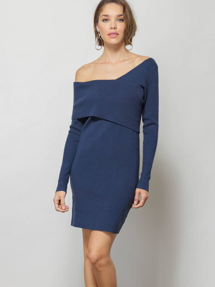Line & Dot - Wholesale Dress - Women's - Sylvie Sweater Mini Dress