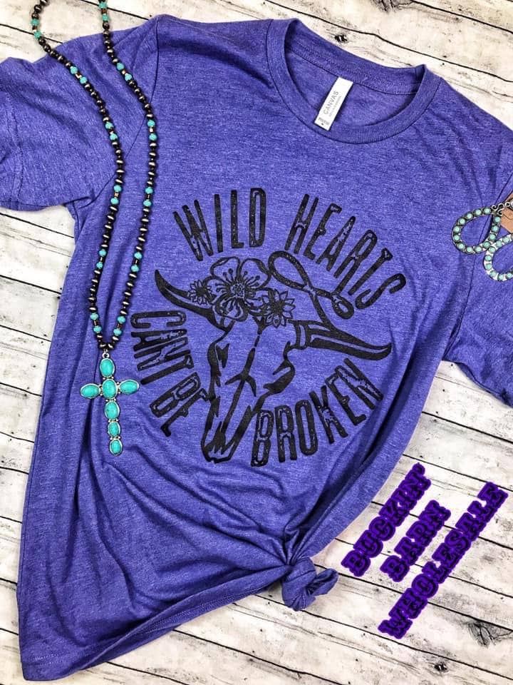 Buckin Barn Wholesale - Vendita all'ingrosso Maglietta serigrafata - Donna - I cuori selvatici non possono essere spezzati1