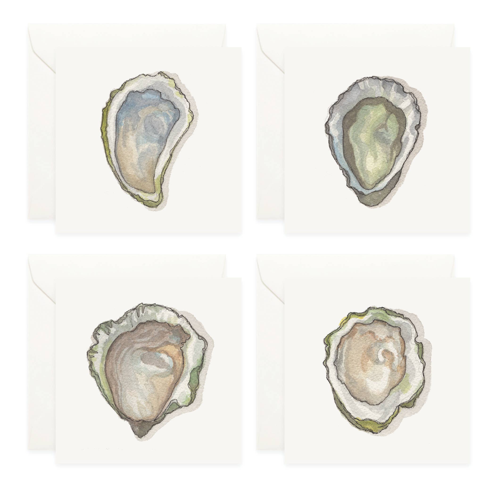 Yeesan Loh - Wholesale Stationery/Notecard Set - Mini Cards Set / Oysters1