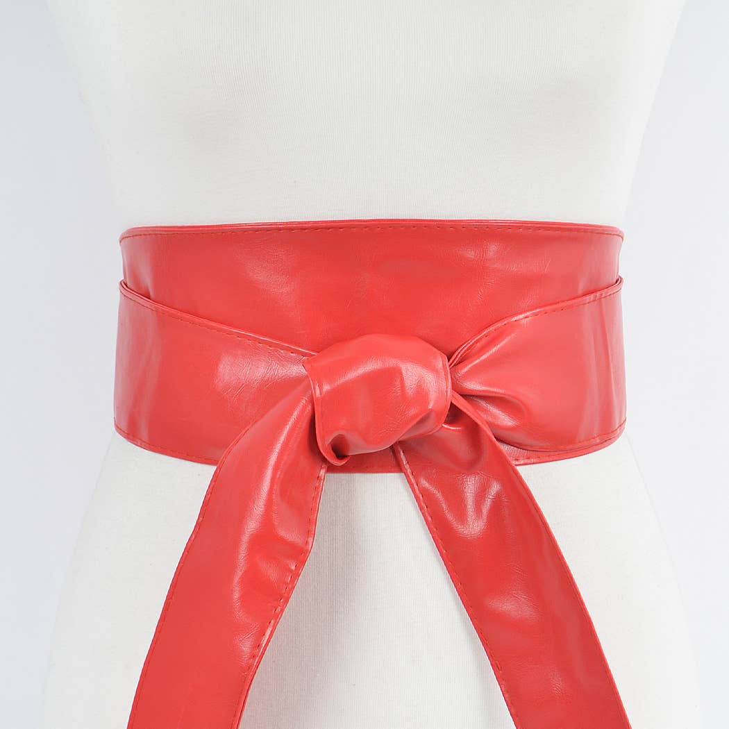 3AM BY H&D ACCESSORIES - Wholesale Belt - Women's - Faux Leather Tie Up Belt.4