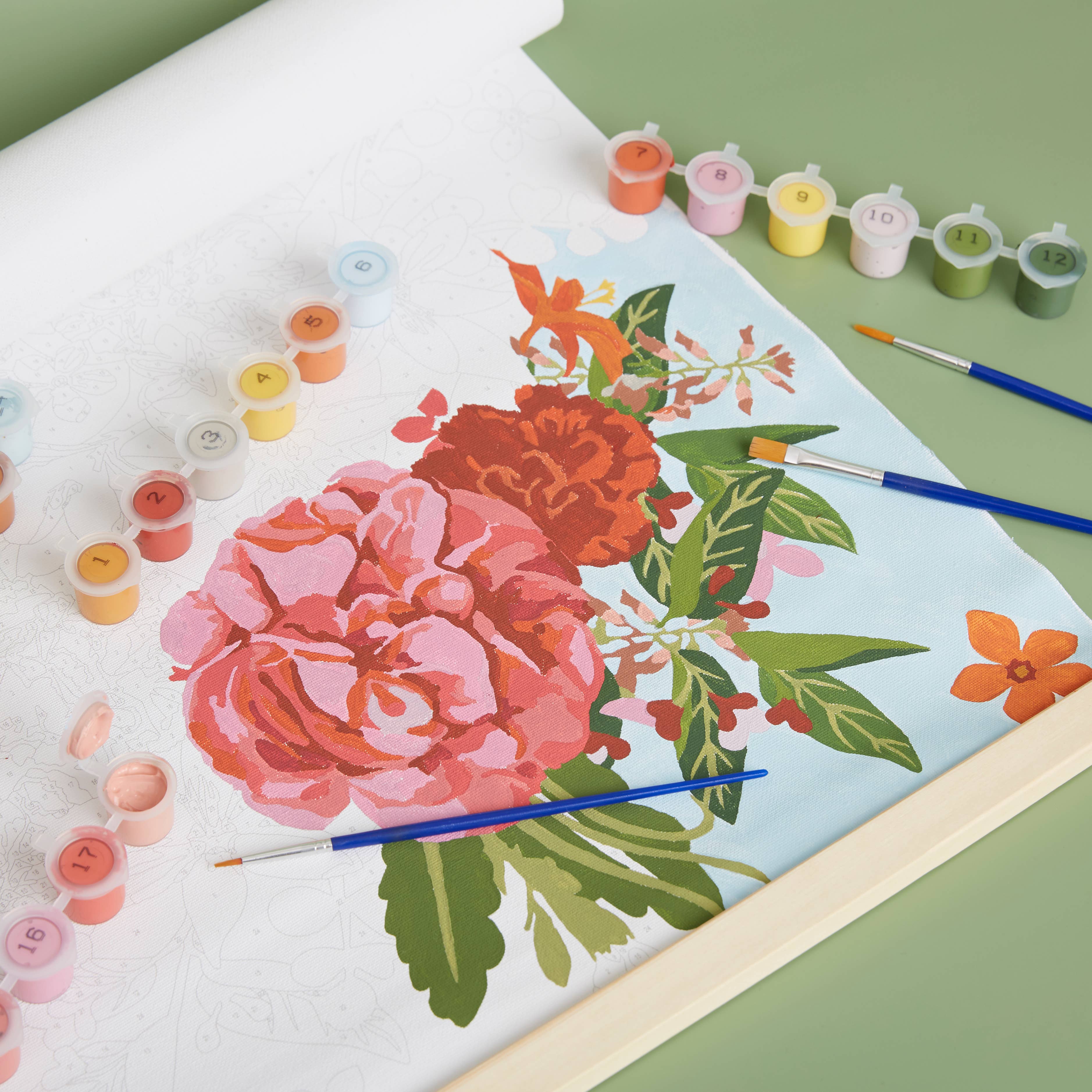 West Design Products - Wholesale Craft Supplies - Royal Horticultural Society Paint By Number Kit Flower Boom2