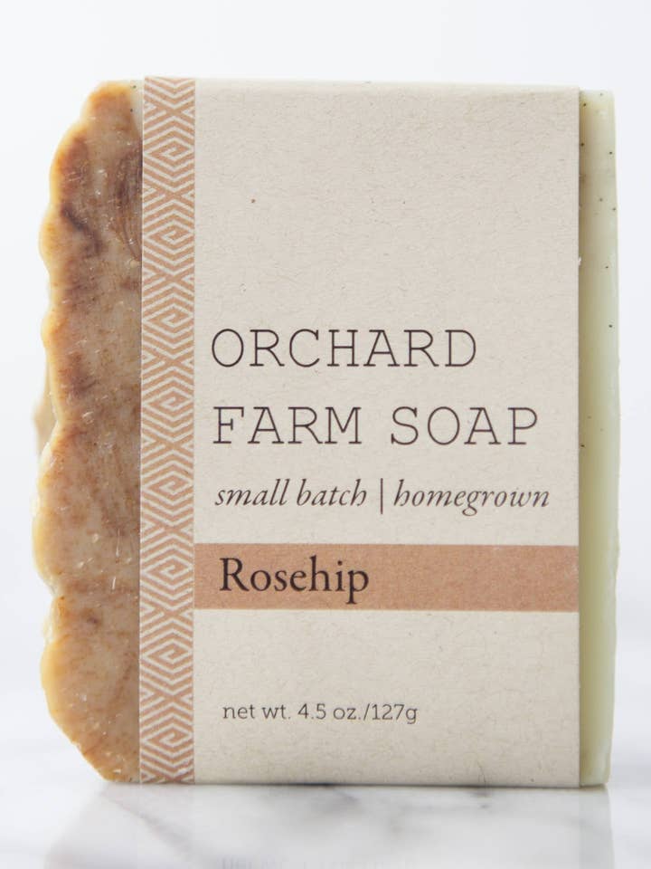 Rosehip Soap Bar for wholesale by Orchard Farm Soap