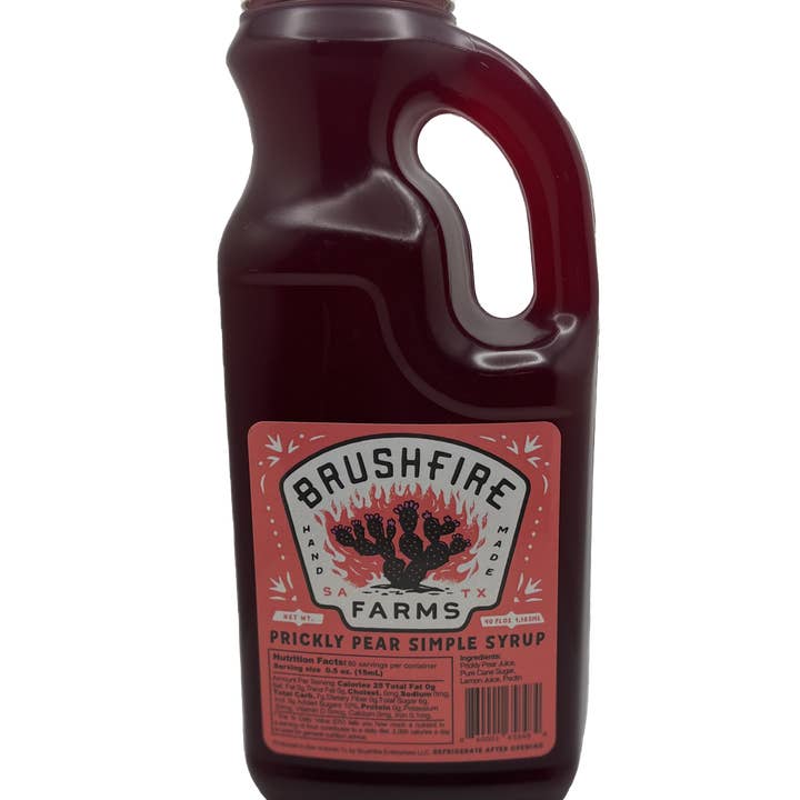 Brushfire Farms - Wholesale Cocktail Mix/Syrup - Prickly Pear Simple Syrup - Bulk Jug