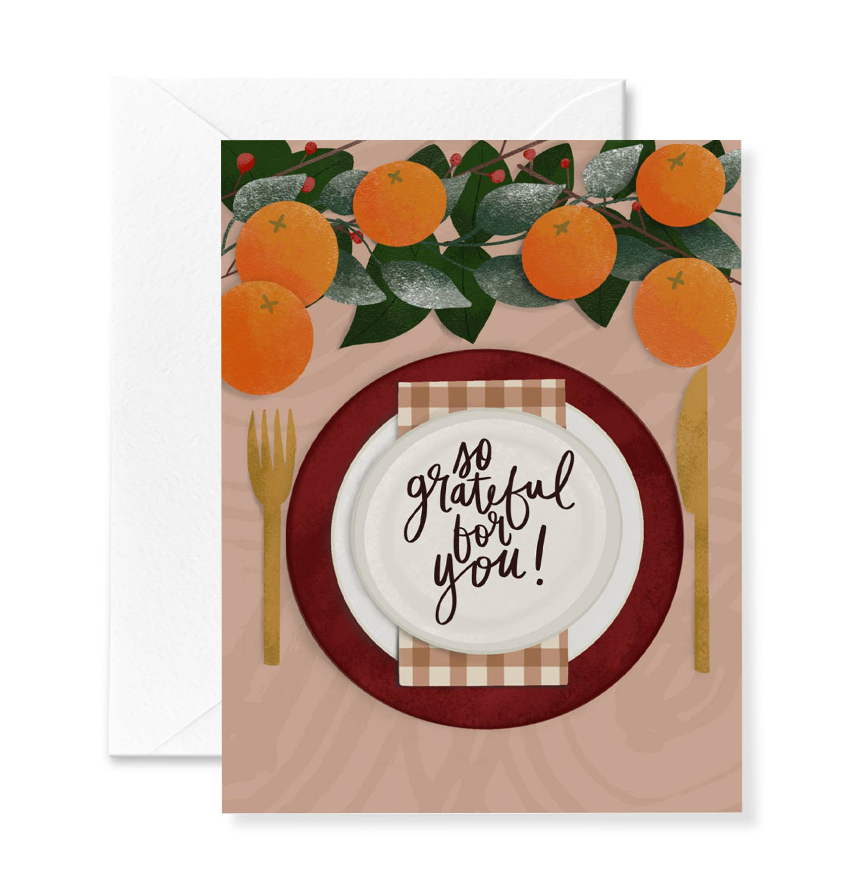 Announce Divinely - Wholesale Thanksgiving Card - Tablescape Thanksgiving Card0