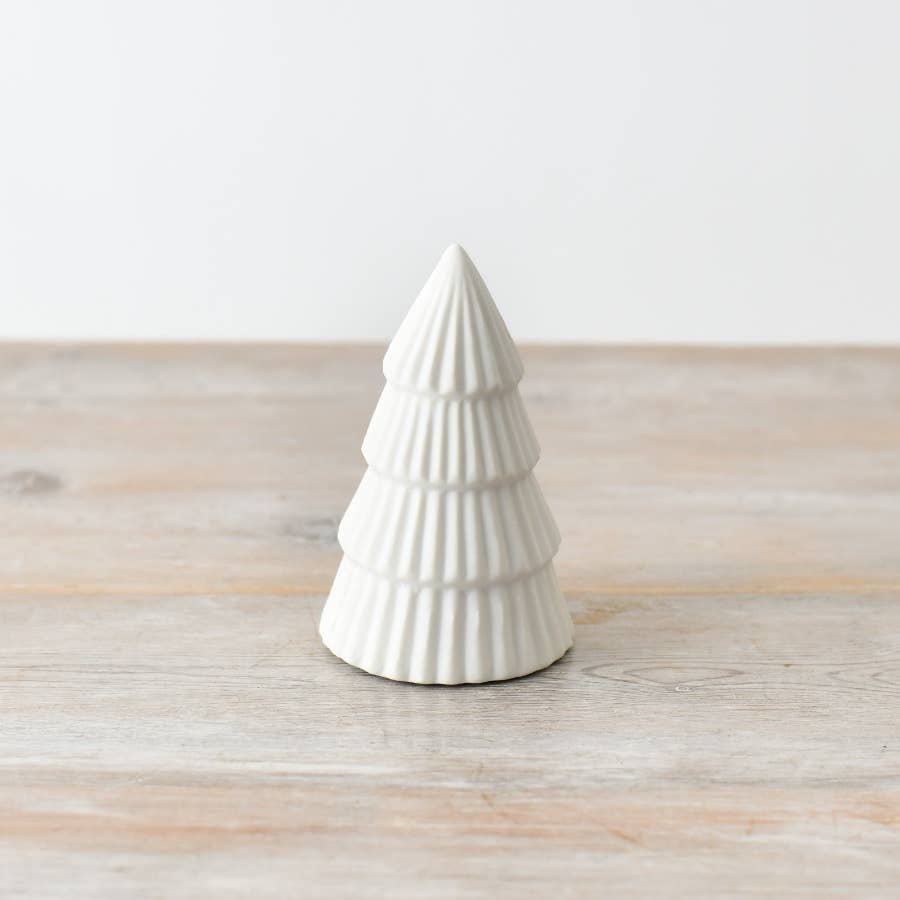 Gainsborough Giftware x Portland Living – wholesale Christmas decoration – Matte White Tree Ornament,12cm