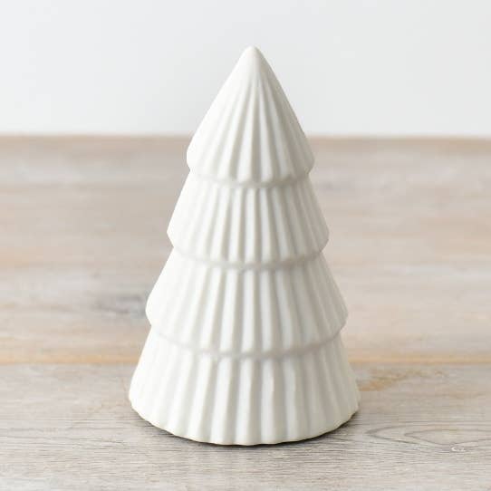 Gainsborough Giftware x Portland Living – wholesale Christmas decoration – Matte White Tree Ornament,12cm0