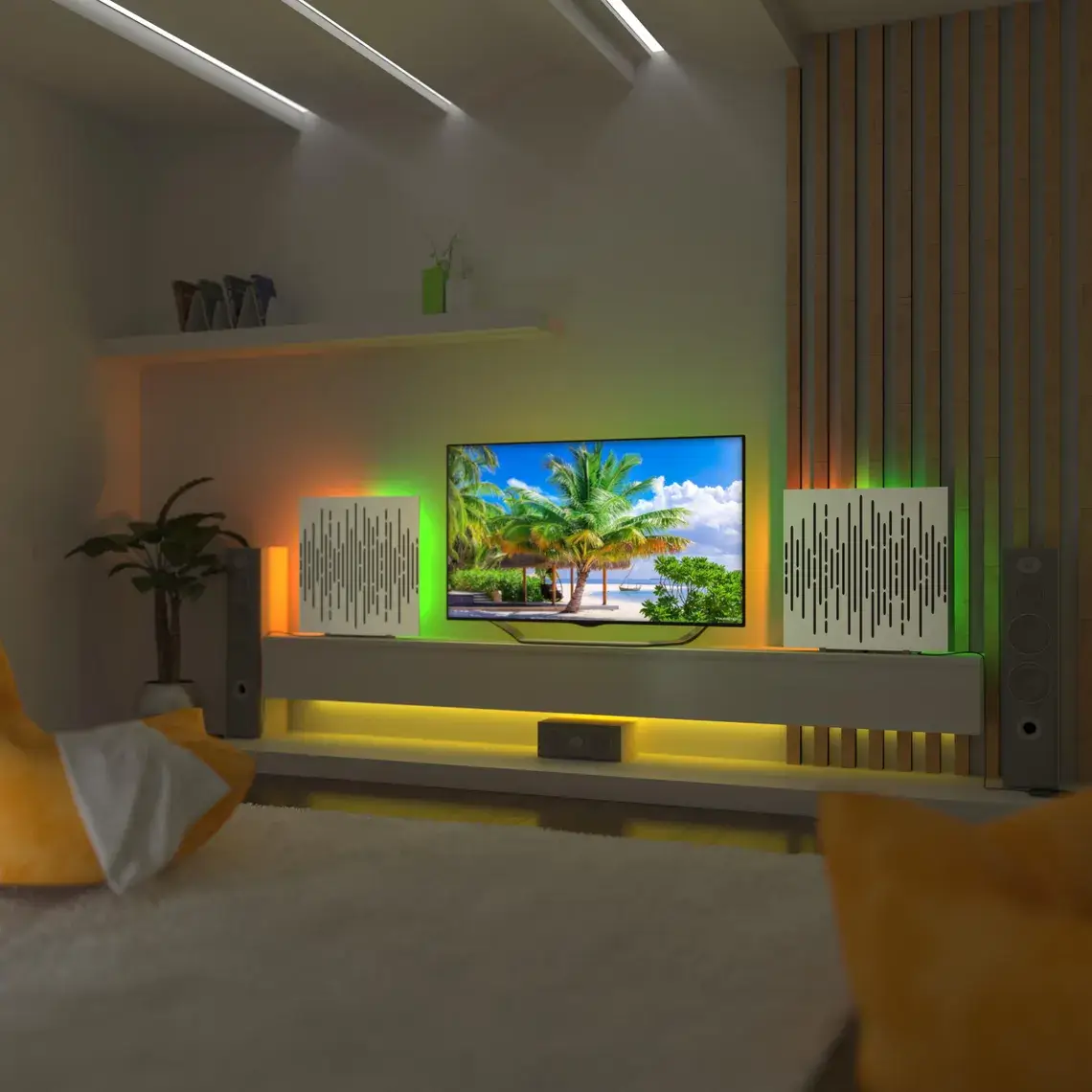 ATB-Sound sp. z o. o. - Wholesale Speakers - 2-Pack WAVE RGB LED Panels – Studio & Gaming Light5