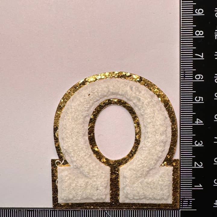 Aloe and Milk Boutique - Wholesale Patch - Greek Omega Alphabet Patch1