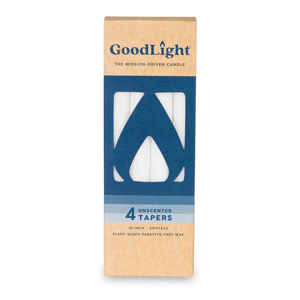 GoodLight Natural Candles – Großhandel Konische Kerze/Kerzenhalter – Stabkerzen | 4er-Packung5