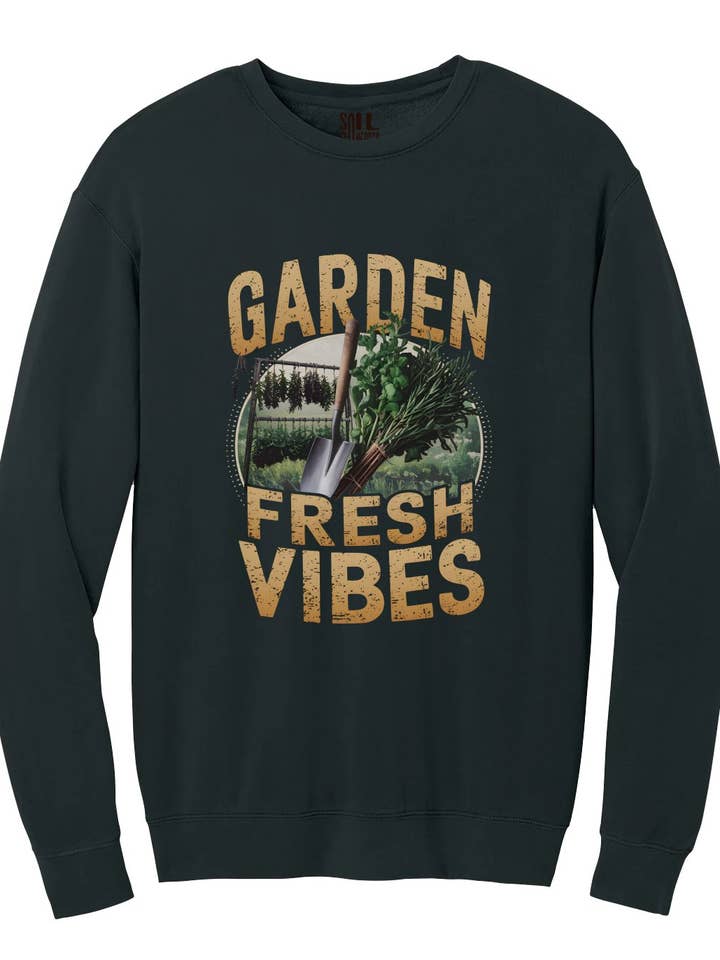 Grafisk Printet Sweatshirts med Friske Havevibes for engroshandel hos Soil Comforts