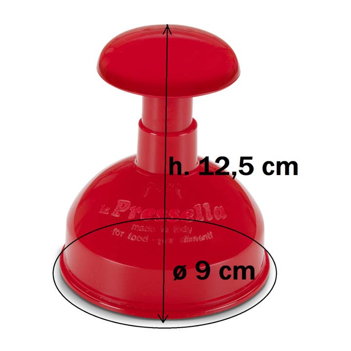 Rigamonti Pietro & Figli srl – Großhandel Küchengerät – Art. 170 LA PRESSELLA Hamburgerpresse - ROT4