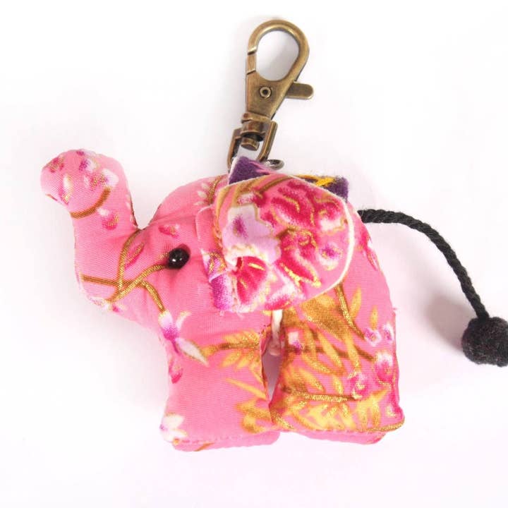 Lumily - Wholesale Keychain - Women's - Elephant Keychain | Handmade with Upcycled Fabric | Thailand9