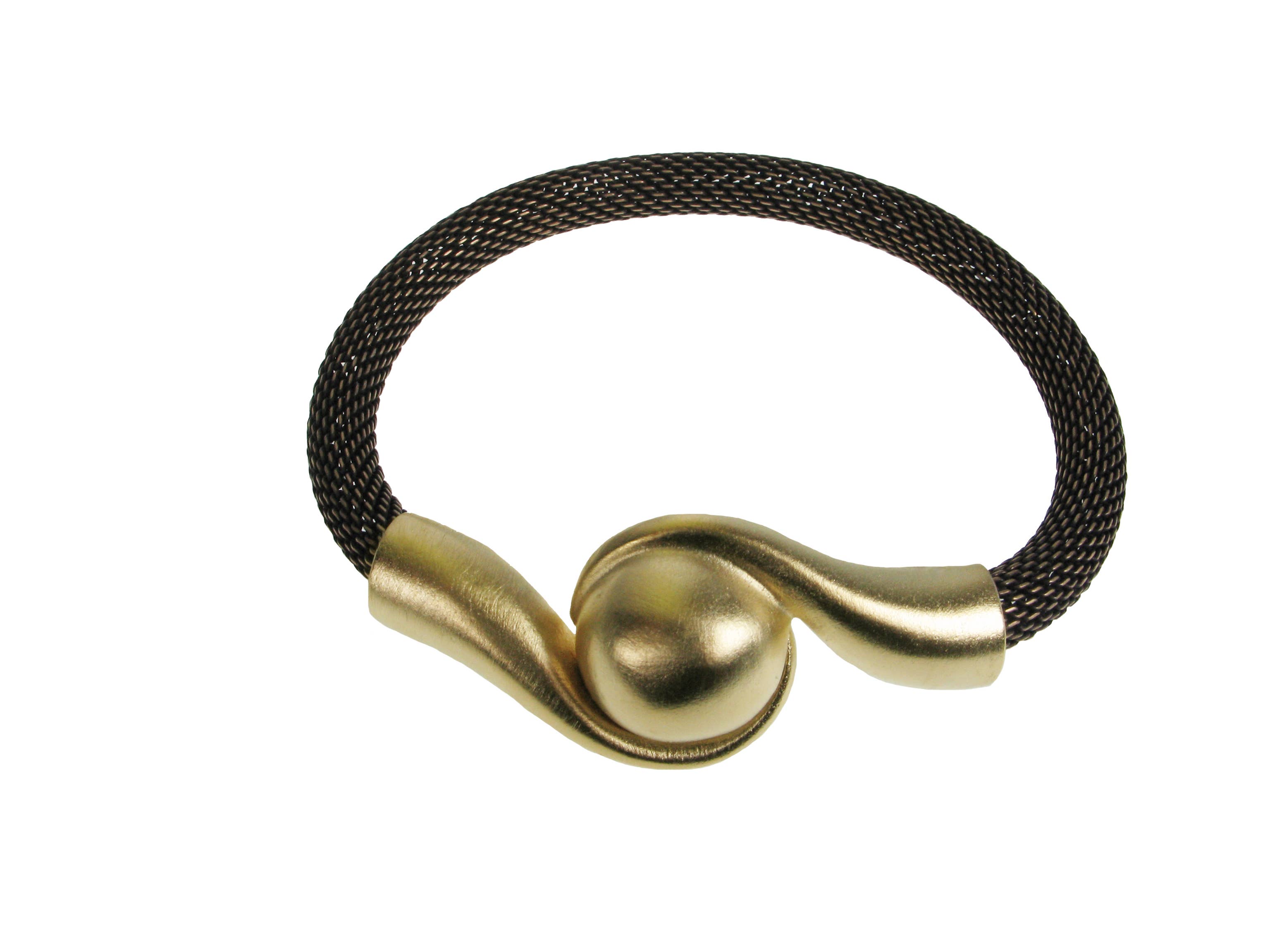 Erica Zap Designs - Wholesale Link & Chain Bracelet - Mesh Bracelet with Magnetic Swirl Ball Clasp4