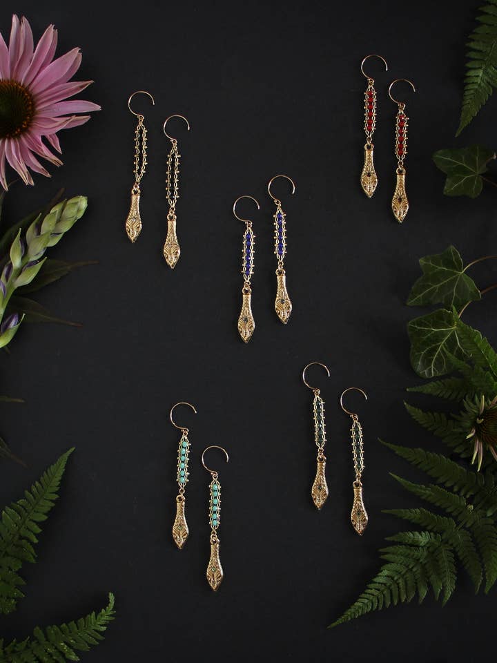 Brincos Serpente Emplumada por atacado de Trollbinde