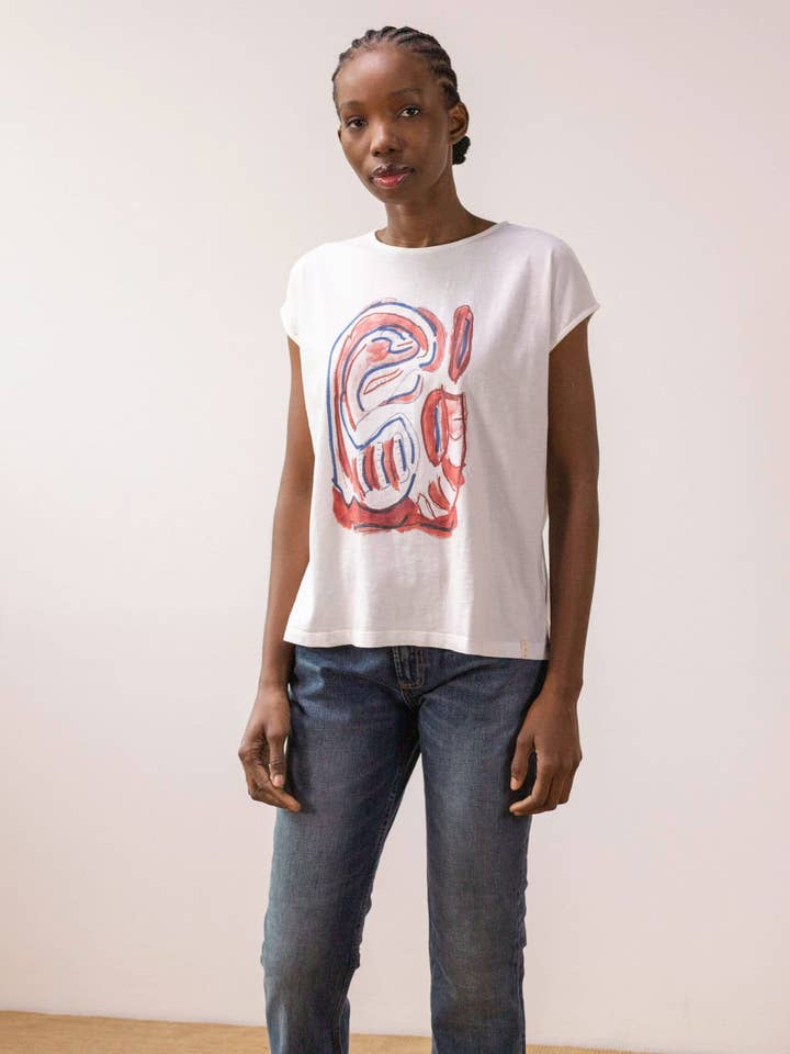 Oversized printed t-shirt for wholesale by PAN Producto Básico
