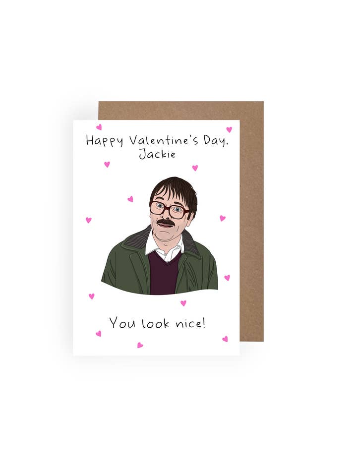 Friday Night Dinner Valentine's Day Card - Jim for wholesale by Made By Maddocks