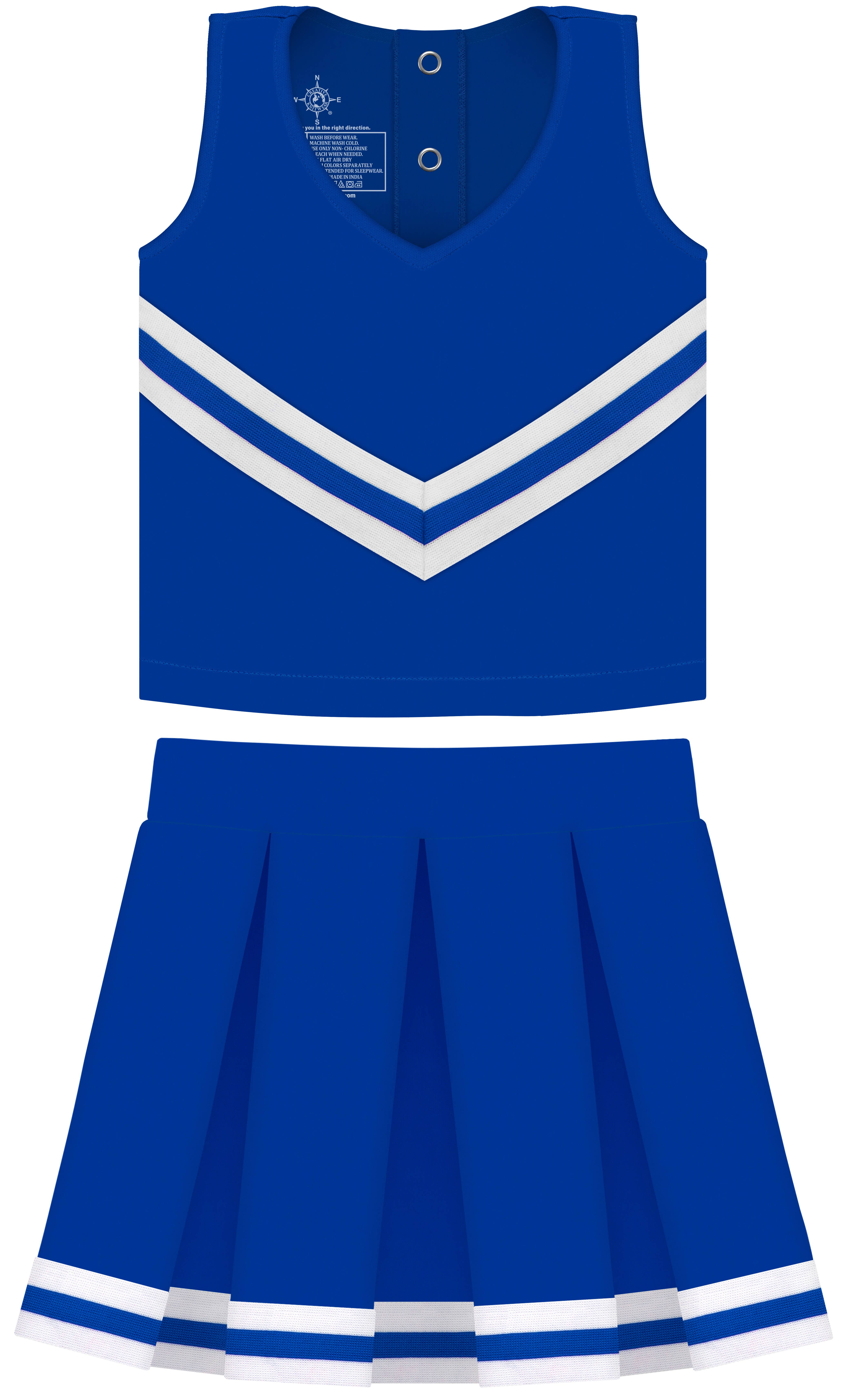 Creative Knitwear - Wholesale Dress - Kids - Custom Girls 3-Piece Cheer Dress: Screen Print13