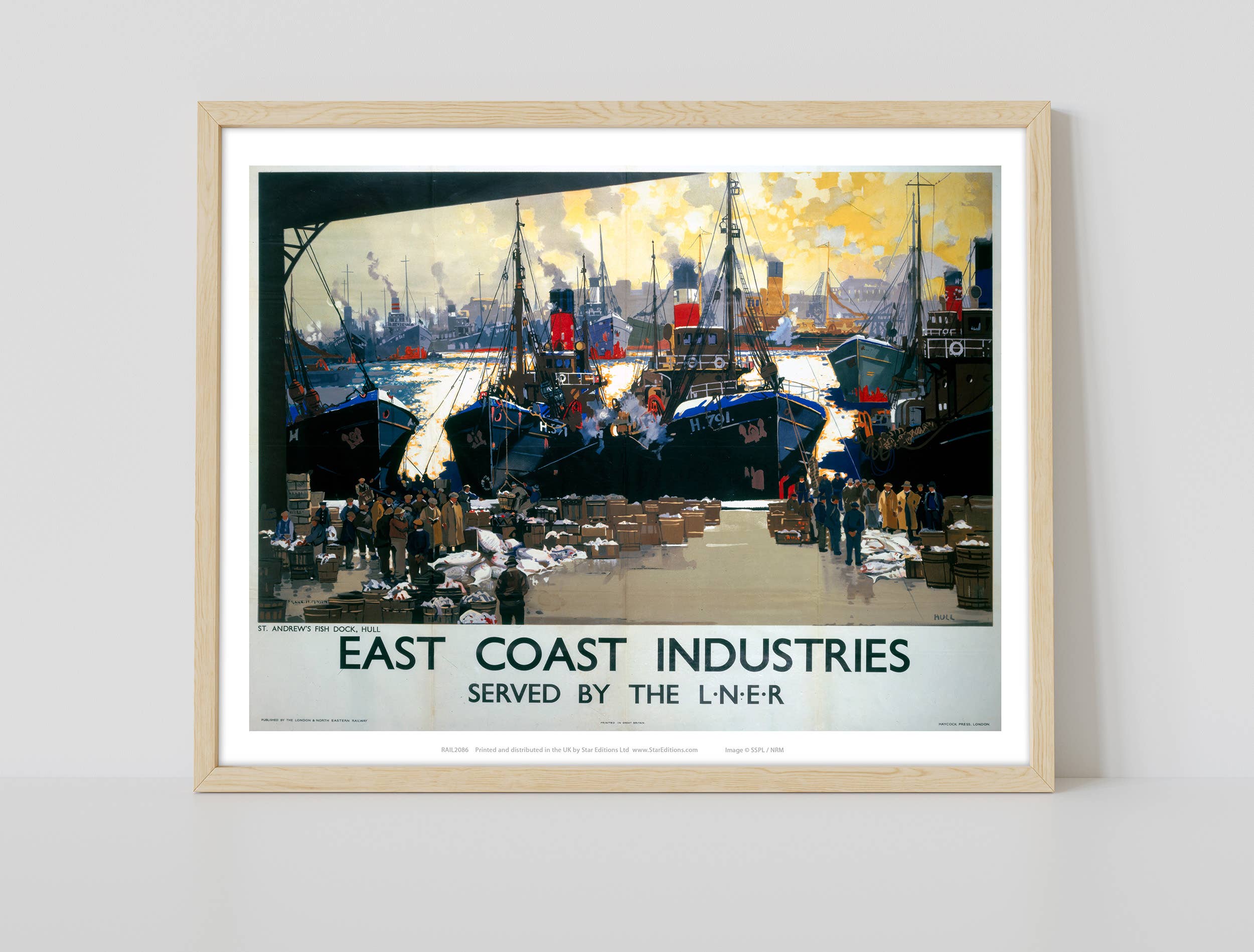 Star Editions – wholesale Art print – East Coast Industries, Fish Dock Hull - Premium Art Print1